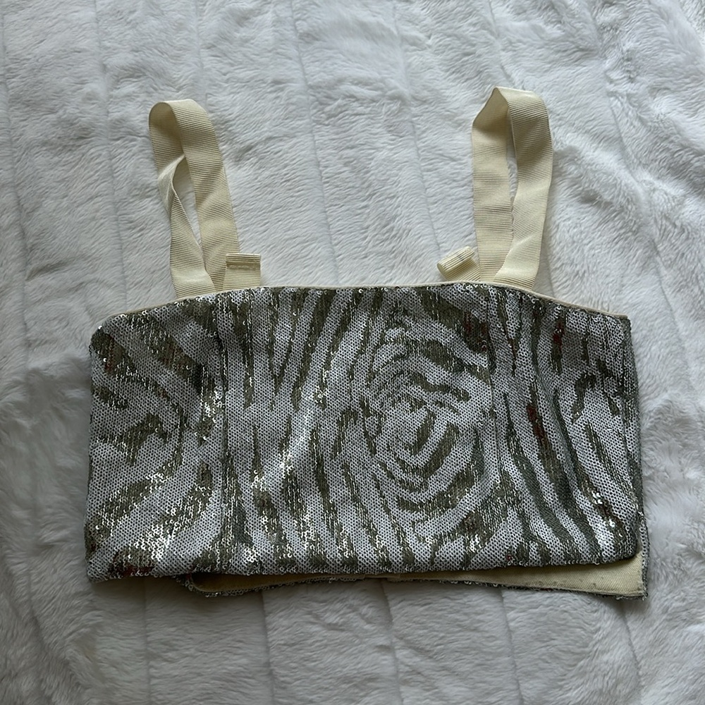 NBD Zebra Sequin Top - Picture 3 of 11